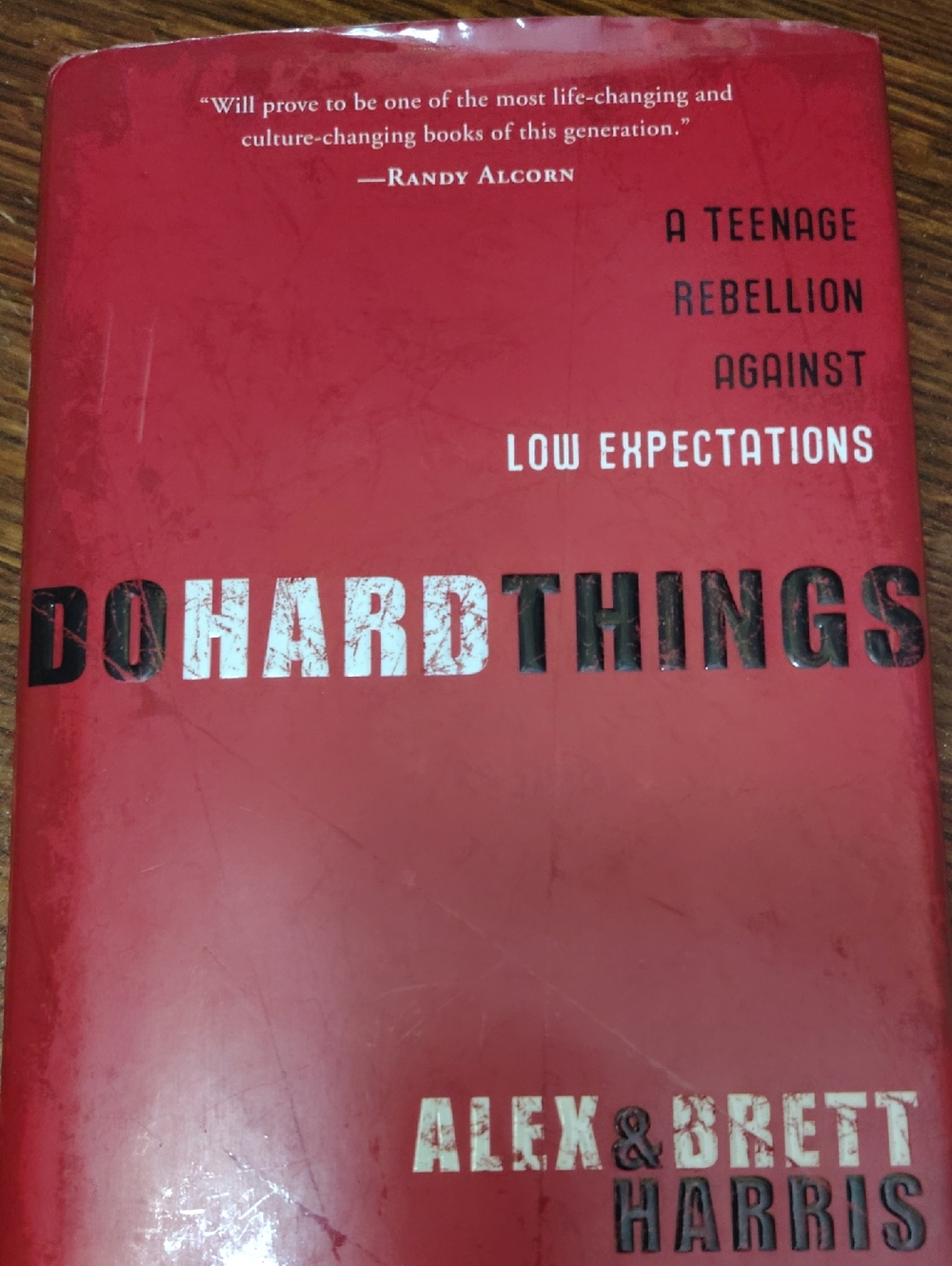 Do Hard Things by Alex & Brett Harris - Red Paperback Cover
